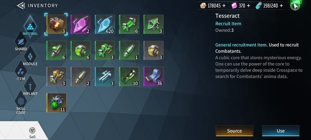 Cyber Rebellion - inventory