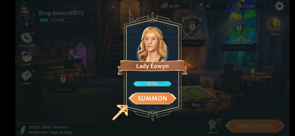 Lord Of The Rings: Heroes summon