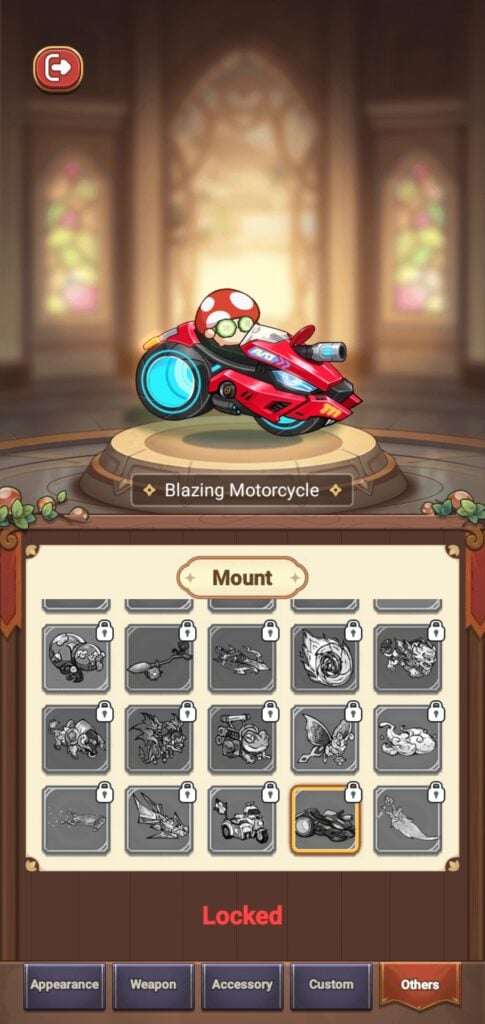 The Blazing Motorcycle in Legend of Mushroom.