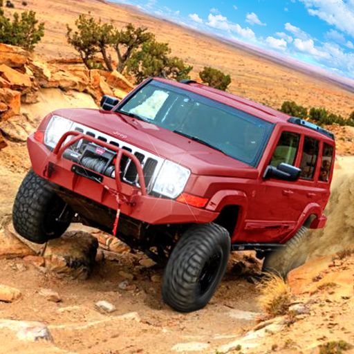 Jip mengemudi game offroad