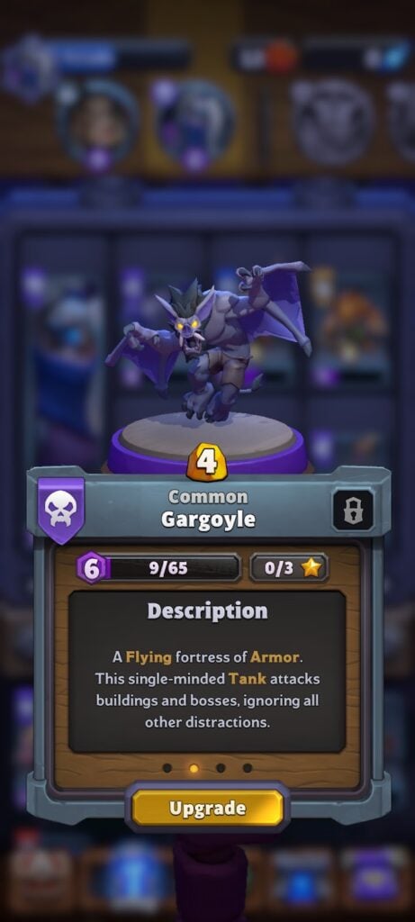 Warcraft Rumble - mini description (Gargoyle)