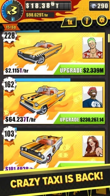 Purchase and upgrade a new taxi