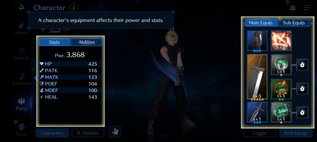 Final Fantasy VII Ever Crisis RNG