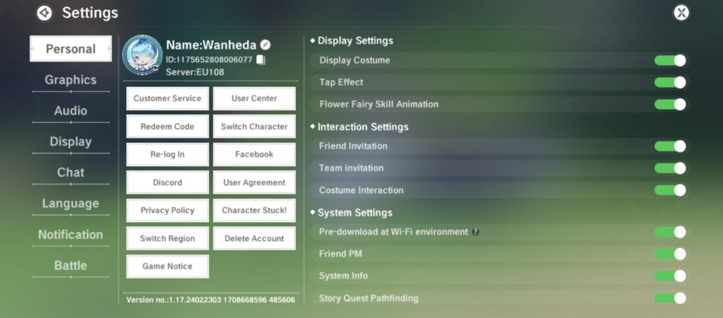 Settings icon