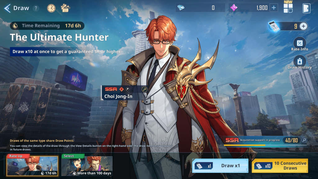 Choi Jong In Rate-up Banner - Solo Leveling Arise