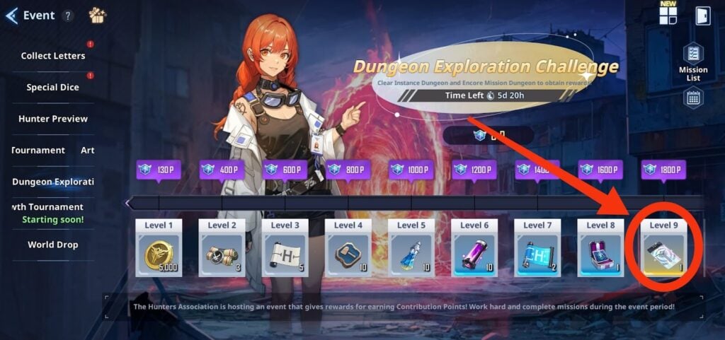 Dungeon Exploration event (get Special Draw Tickets) - Solo Leveling Arise