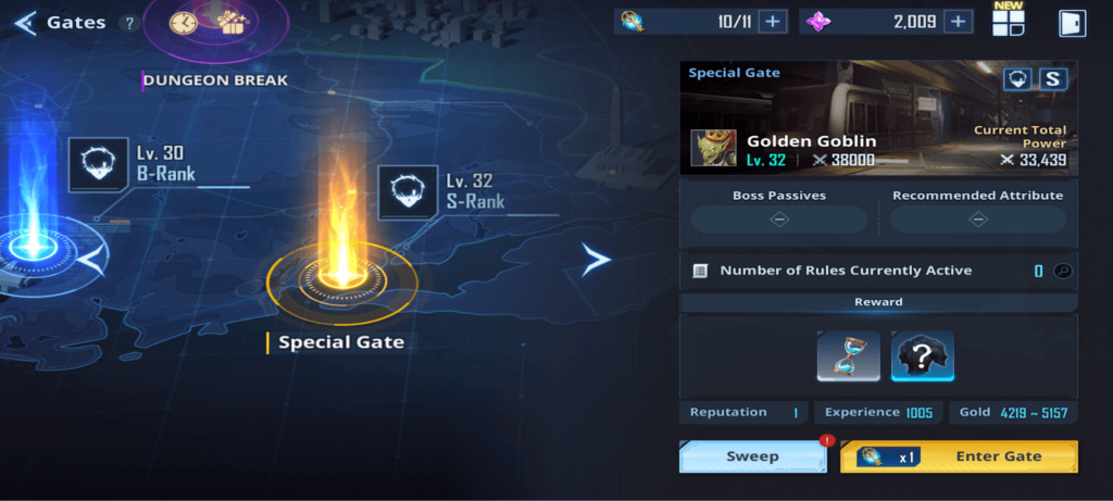 Special Gate description - Solo Leveling Arise